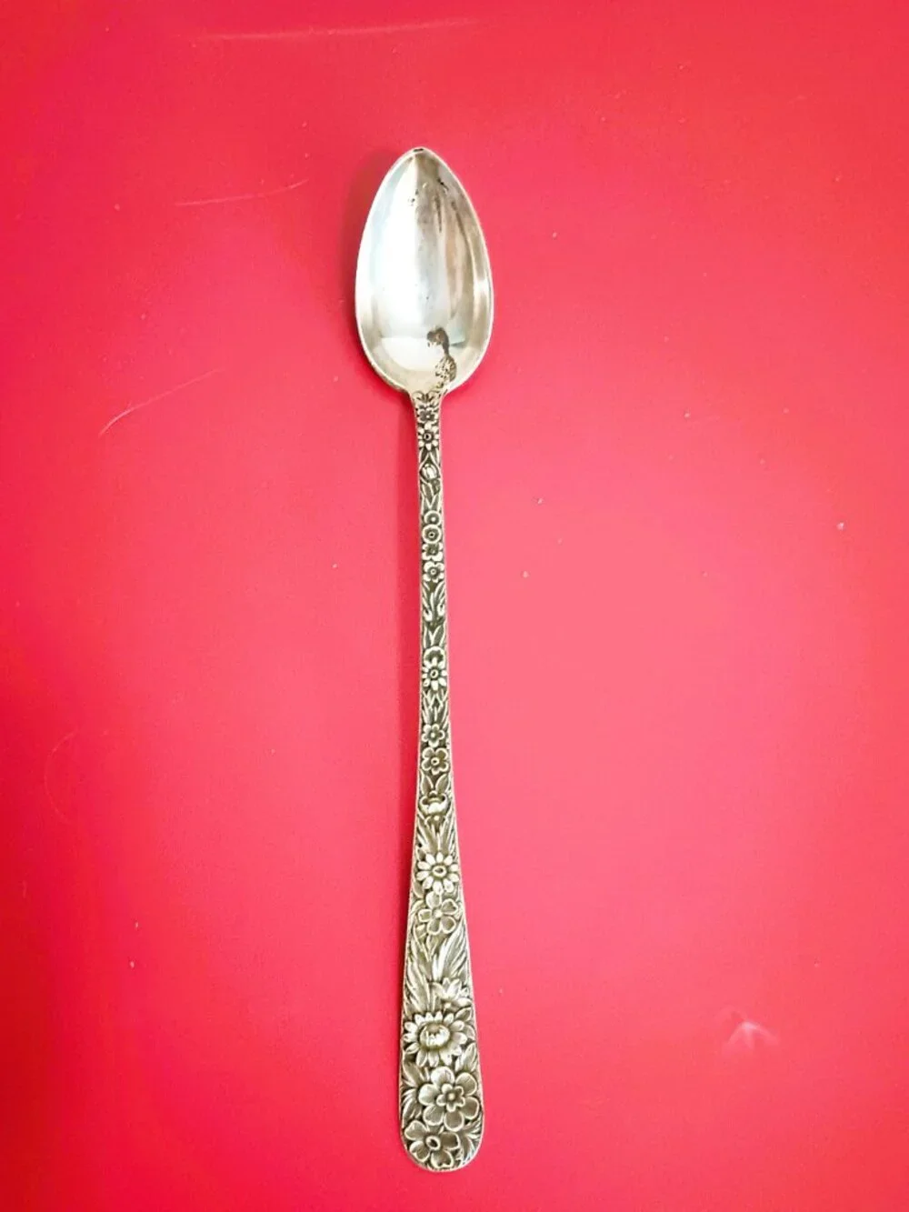 S. Kirk & Son Sterling Silver Repousse Iced Tea Spoon